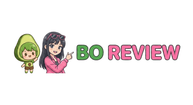 Bơ Review Mascot - Hai nhân vật hoạt hình dễ thương